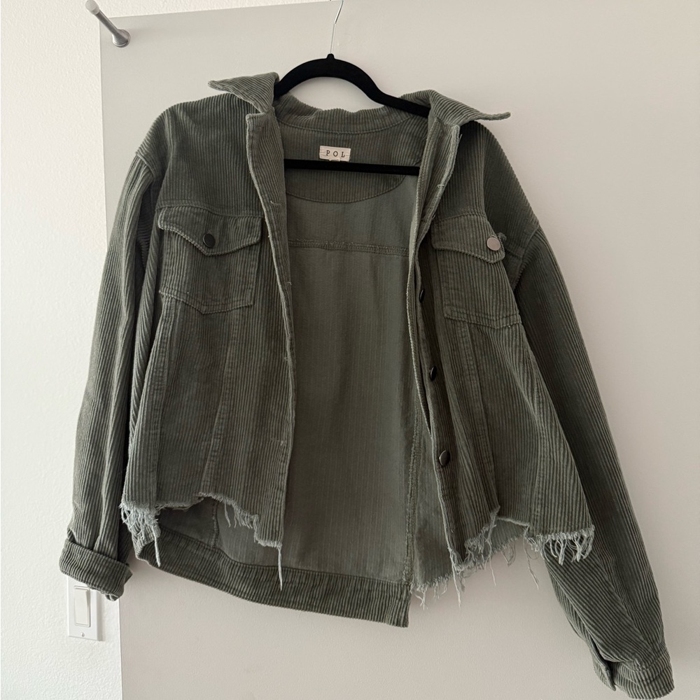 Olive green corduroy jacket
